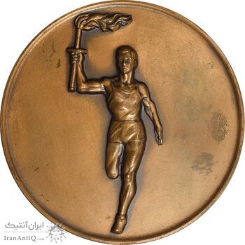 مدال یادبود وزارت فرهنگ و شورای آموزشگاههای کشور (با جعبه فابریک) - AU - محمدرضا شاه