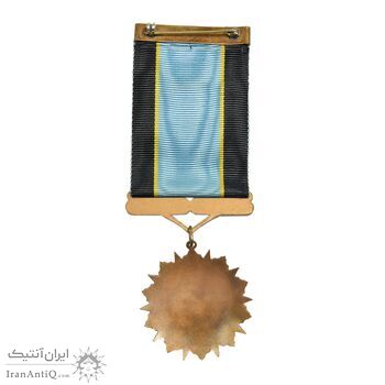 نشان درجه سه سپاس ورزشی (با روبان و جعبه فابریک) - AU - محمد رضا شاه