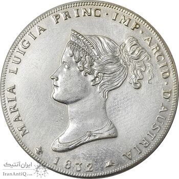 سکه 5 لیره 1832 ماریا لوئیجا - EF45 - ایتالیا سکه 5 لیره 1832 ماریا لوئیجا - EF45 - ایتالیا