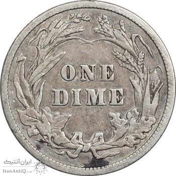 سکه 1 دایم 1909 باربر - EF40 - آمریکا
