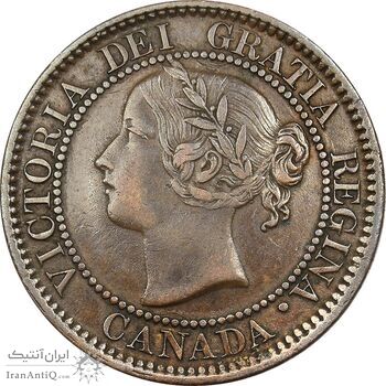 سکه 1 سنت 1859 ویکتوریا - EF40 - کانادا