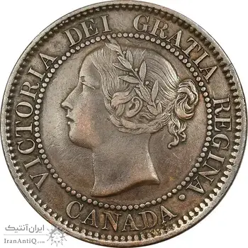 سکه 1 سنت 1859 ویکتوریا - EF40 - کانادا