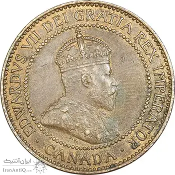 سکه 1 سنت 1910 ادوارد هفتم - EF40 - کانادا