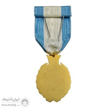 نشان بیست و پنجمین سال سلطنت (با جعبه فابریک) - UNC - محمد رضا شاه