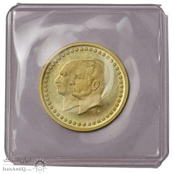 مدال طلا 2.5 گرمی بانک ملی - PF67 - محمد رضا شاه