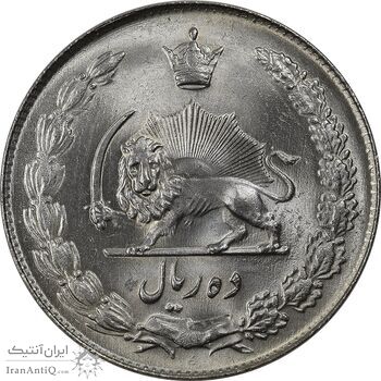 سکه 10 ریال 1338 - MS65 - محمد رضا شاه