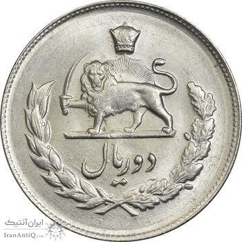 سکه 2 ریال 1332 مصدقی - MS63 - محمد رضا شاه