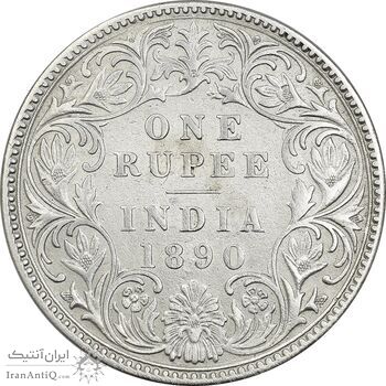 سکه 1 روپیه 1890 ویکتوریا - EF40 - هند