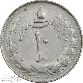 سکه 10 ریال 1324 - EF45 - محمد رضا شاه