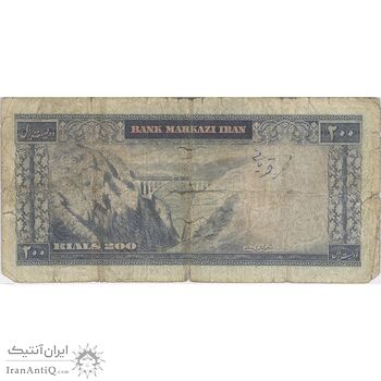 اسکناس 200 ریال (بهنیا - سمیعی) - تک - F12 - محمد رضا شاه