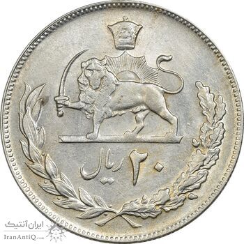 سکه 20 ریال 1353 (مکرر روی سکه) - AU58 - محمد رضا شاه سکه 20 ریال 1353 (مکرر روی سکه) - AU58 - محمد رضا شاه