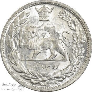 سکه 2000 دینار 1306L تصویری - MS63 - رضا شاه سکه 2000 دینار 1306L تصویری - MS63 - رضا شاه