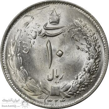 سکه 10 ریال 1324 - MS63 - محمد رضا شاه سکه 10 ریال 1324 - MS63 - محمد رضا شاه