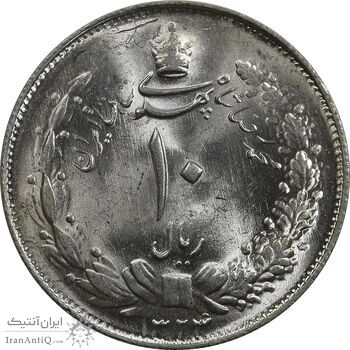 سکه 10 ریال 1324 - MS63 - محمد رضا شاه سکه 10 ریال 1324 - MS63 - محمد رضا شاه