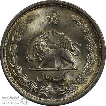 سکه 1 ریال 1313 (3 تاریخ کج) - MS66 - رضا شاه سکه 1 ریال 1313 (3 تاریخ کج) - MS66 - رضا شاه