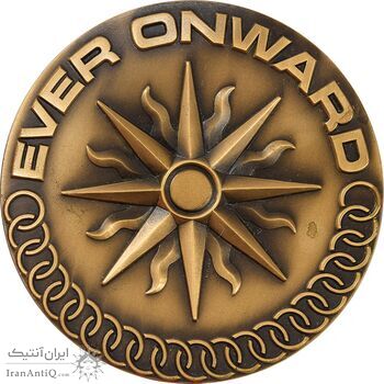 مدال یادبود بازی های آسیایی تهران 1353 (جعبه فابریک) - UNC - محمد رضا شاه