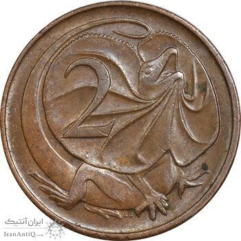 سکه 2 سنت 1966 الیزابت دوم - AU50 - استرالیا سکه 2 سنت 1966 الیزابت دوم - AU50 - استرالیا