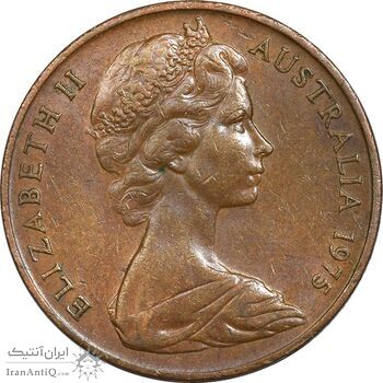 سکه 2 سنت 1975 الیزابت دوم - EF45 - استرالیا سکه 2 سنت 1975 الیزابت دوم - EF45 - استرالیا