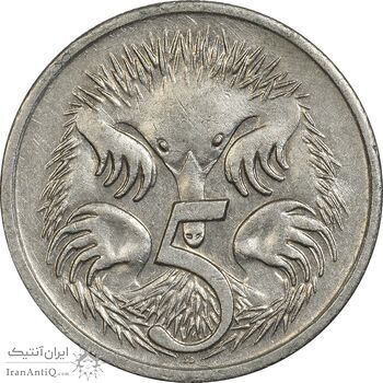 سکه 5 سنت 1990 الیزابت دوم - EF40 - استرالیا سکه 5 سنت 1990 الیزابت دوم - EF40 - استرالیا