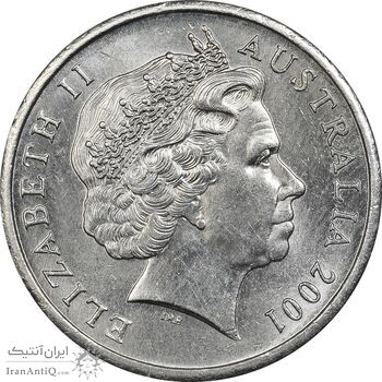 سکه 5 سنت 2001 الیزابت دوم - MS63 - استرالیا سکه 5 سنت 2001 الیزابت دوم - MS63 - استرالیا