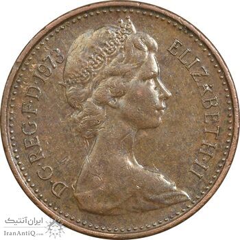 سکه 1/2 پنی 1973 الیزابت دوم - EF45 - انگلستان