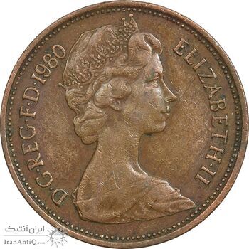 سکه 2 پنس 1980 الیزابت دوم - EF45 - انگلستان