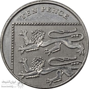 سکه 10 پنس 2008 الیزابت دوم - MS61 - انگلستان