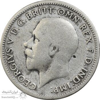 سکه 6 پنس 1936 جرج پنجم - VF30 - انگلستان