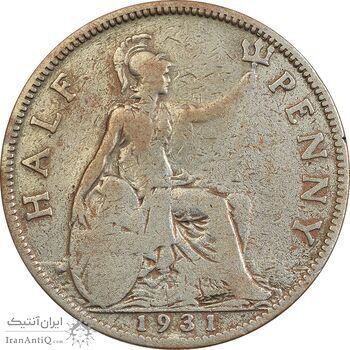 سکه 1/2 پنی 1931 جرج پنجم - VF20 - انگلستان سکه 1/2 پنی 1931 جرج پنجم - VF20 - انگلستان