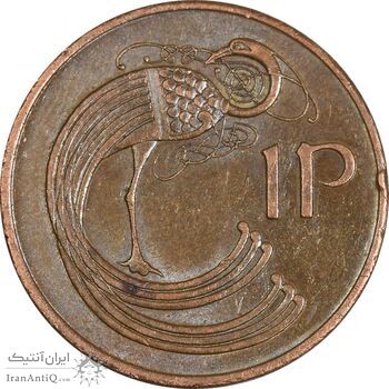 سکه 1 پنی 1974 جمهوری - MS61 - ایرلند