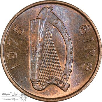 سکه 1 پنی 1975 جمهوری - MS62 - ایرلند