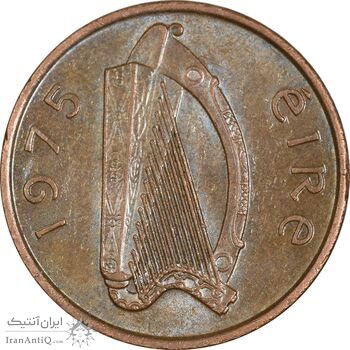 سکه 1 پنی 1975 جمهوری - AU58 - ایرلند