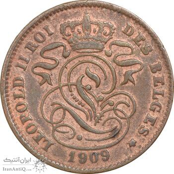 سکه 2 سانتیم 1909 لئوپولد دوم (نوشته فرانسوی) - EF40 - بلژیک سکه 2 سانتیم 1909 لئوپولد دوم (نوشته فرانسوی) - EF40 - بلژیک