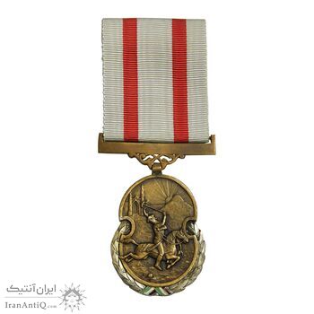 نشان انجمن ملی تربیت بدنی ایران 1330 (با جعبه فابریک) - UNC - محمد رضا شاه