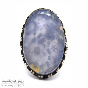 انگشتر نقره مردانه عقیق یاسی انگشتر نقره مردانه عقیق یاسی