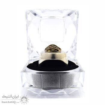 انگشتر نقره مردانه طرح تاج - سایز 11