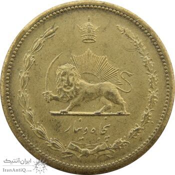 سکه 50 دینار 1321 برنز - MS64 - محمد رضا شاه