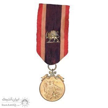 مدال برنز نجات آذربایجان (روبان فابریک) - AU - محمد رضا شاه