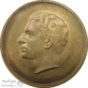 مدال برنز بیست و پنجمین سال سلطنت 1344 - MS64 - محمدرضا شاه