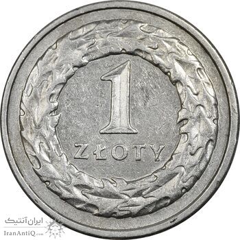 سکه 1 زلوتی 1992 جمهوری سوم - EF45 - لهستان