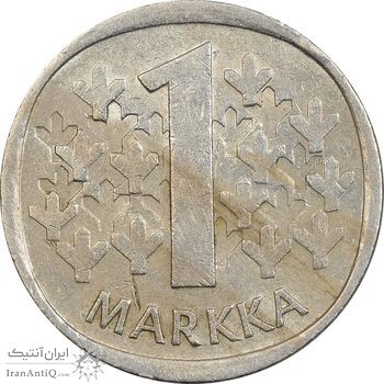 سکه 1 مارک 1979 جمهوری - AU50 - فنلاند