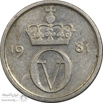 سکه 10 اوره 1981 اولاف پنجم - EF45 - نروژ