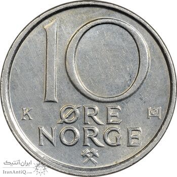 سکه 10 اوره 1989 اولاف پنجم - AU58 - نروژ