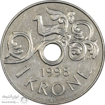 سکه 1 کرون 1998 هارالد پنجم - EF45 - نروژ
