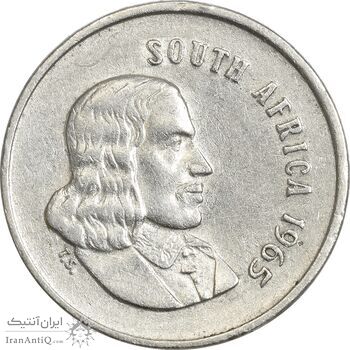 سکه 5 سنت 1965 جمهوری - EF45 - آفریقای جنوبی