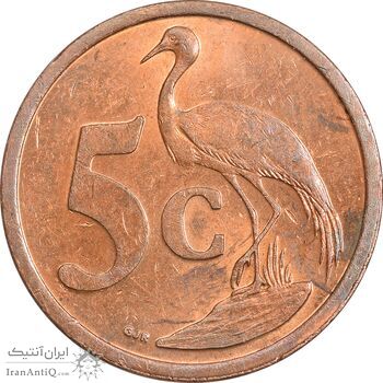 سکه 5 سنت 2004 جمهوری - AU58 - آفریقای جنوبی