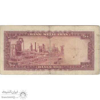 اسکناس 100 ریال 1333 - تک - VF20 - محمد رضا شاه