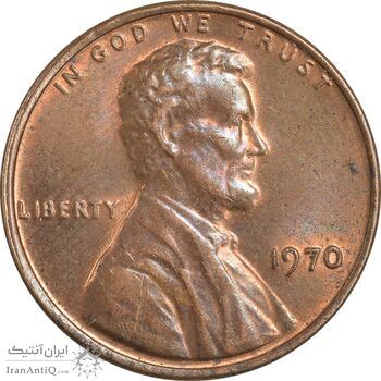 سکه 1 سنت 1970 لینکلن - MS61 - آمریکا