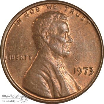سکه 1 سنت 1973 لینکلن - MS61 - آمریکا
