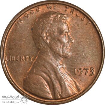 سکه 1 سنت 1973 لینکلن - MS61 - آمریکا